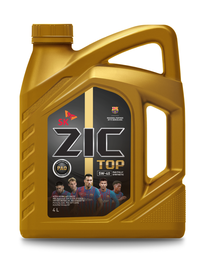 Масло моторное синтетическое Zic Top 5W40, 4л