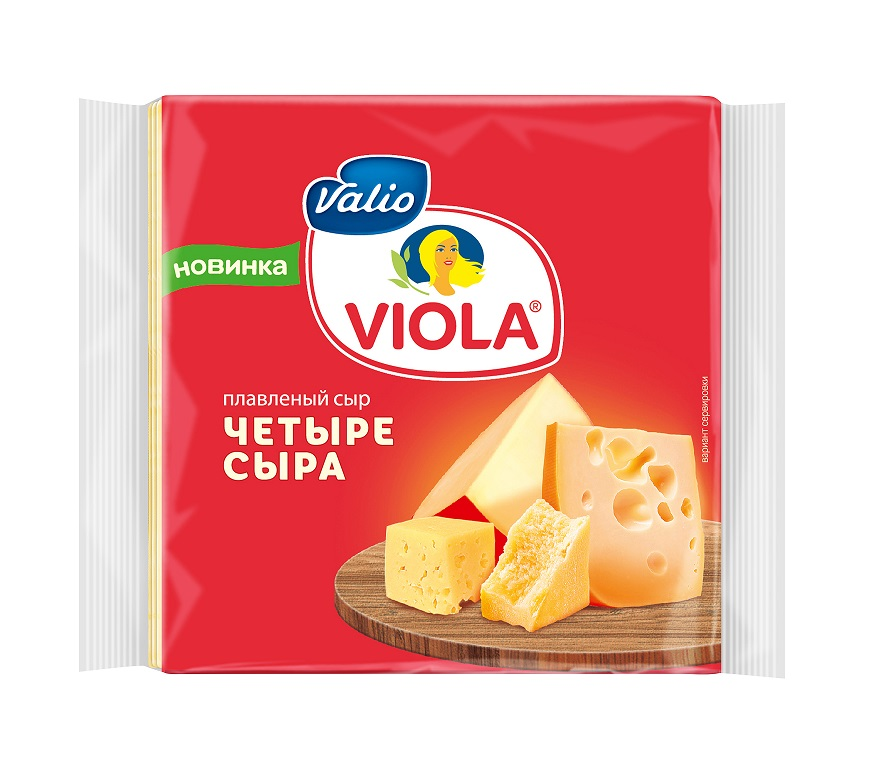 Сыр плавленый Viola Чеддер в ломтиках 45% 140 г