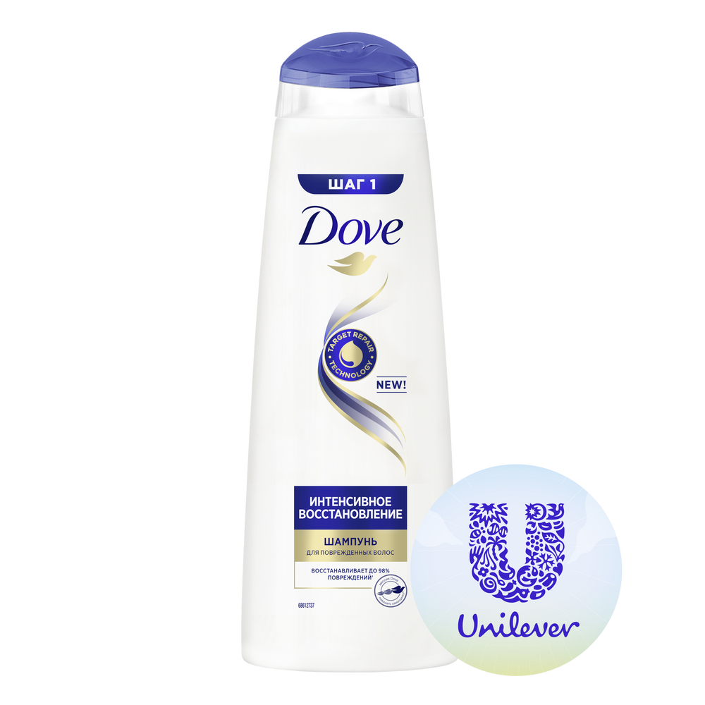 Шампунь для волос Dove Hair Therapy \"Интенсивное восстановление\", 380мл