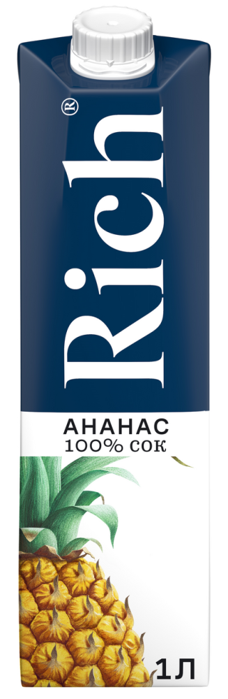 Сок Rich ананасовый 1 л