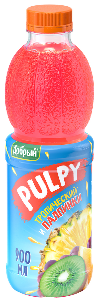Напиток Добрый Палпи сокосодержащий Тропический с мякотью 0,9л