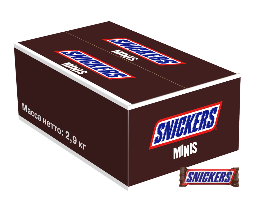 Шоколадные конфеты Snickers Minis 2,9 кг