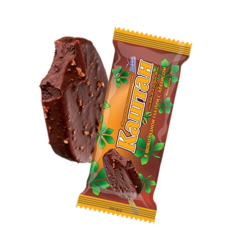 Мороженое Крымское мороженое Эскимо каштан в шоколадной глазури с арахисом, 70г