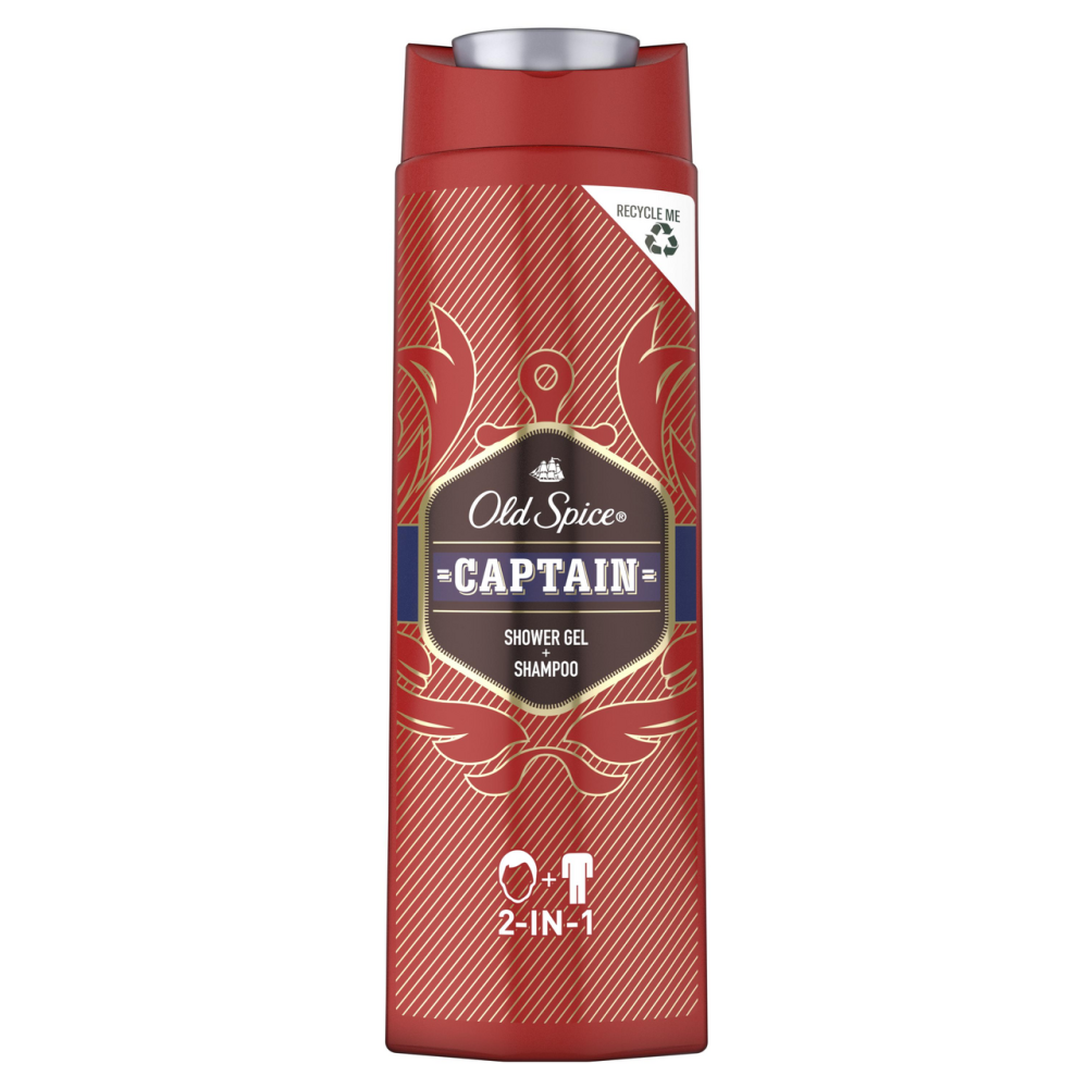 Гель для душа и шампунь Old Spice Captain 2-в-1 400 мл