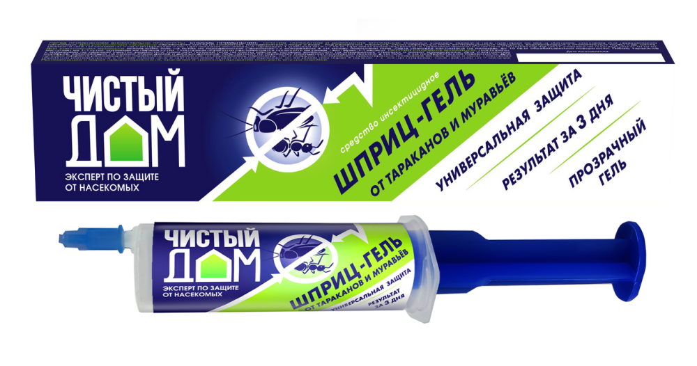 Гель Чистый Дом Универсальный от тараканов и муравьев 20 мл