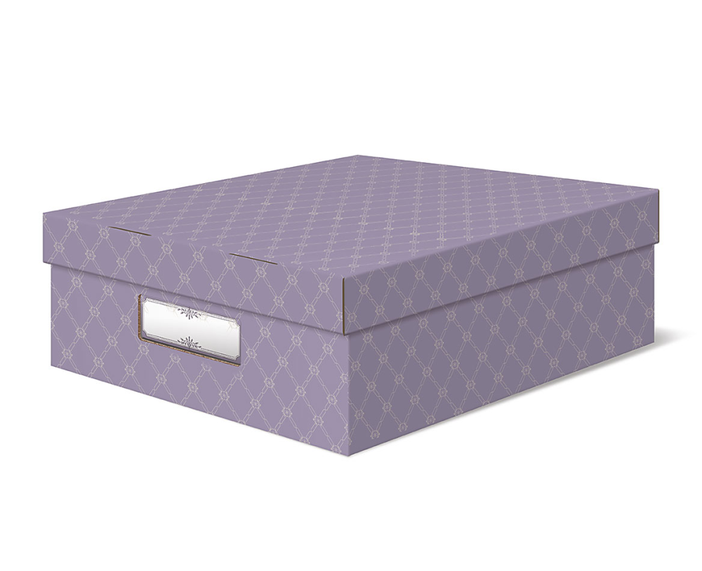 Корзина Лакарт Дизайн Pastel для хранения фиолетовая размер M, 2шт