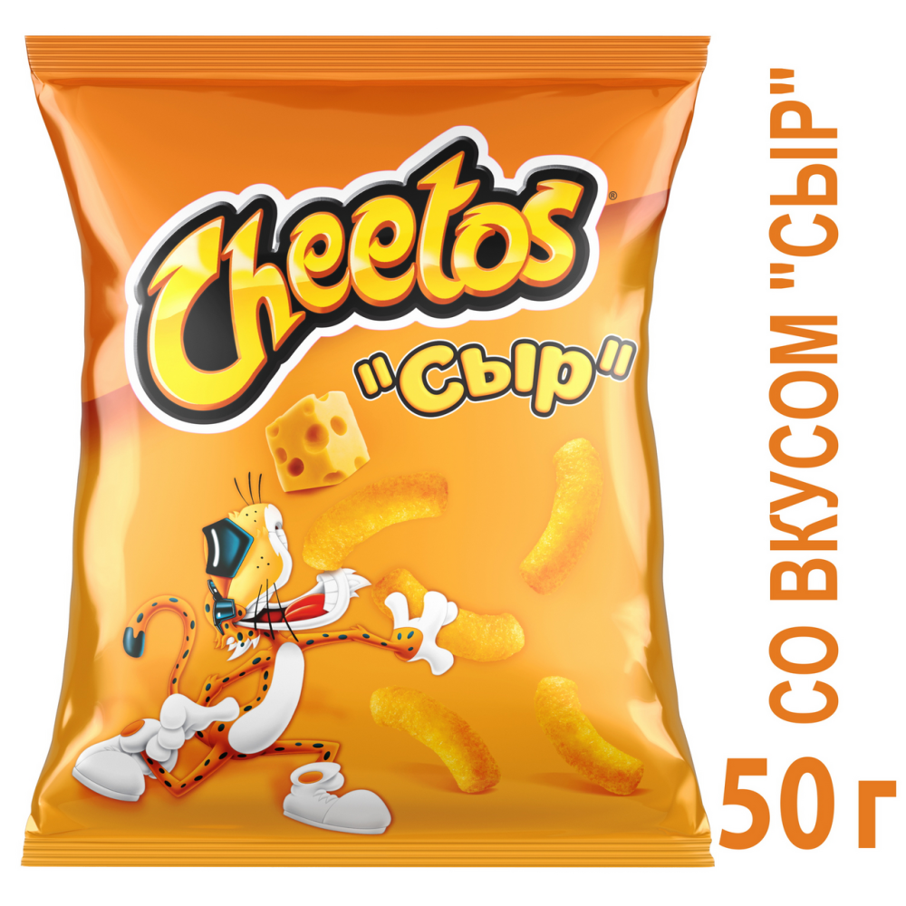 Снеки Cheetos Сыр кукурузные, 50г