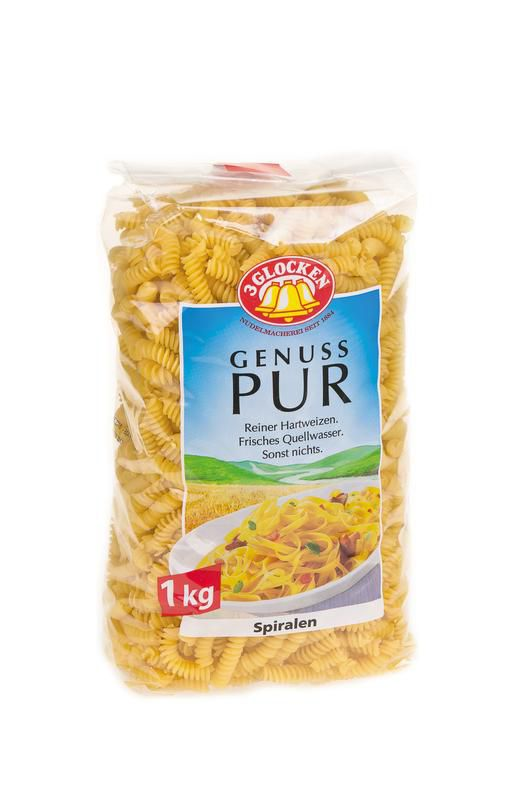 Макаронные изделия 3 Glocken Genuss Pur Spiralen спирали 1 кг