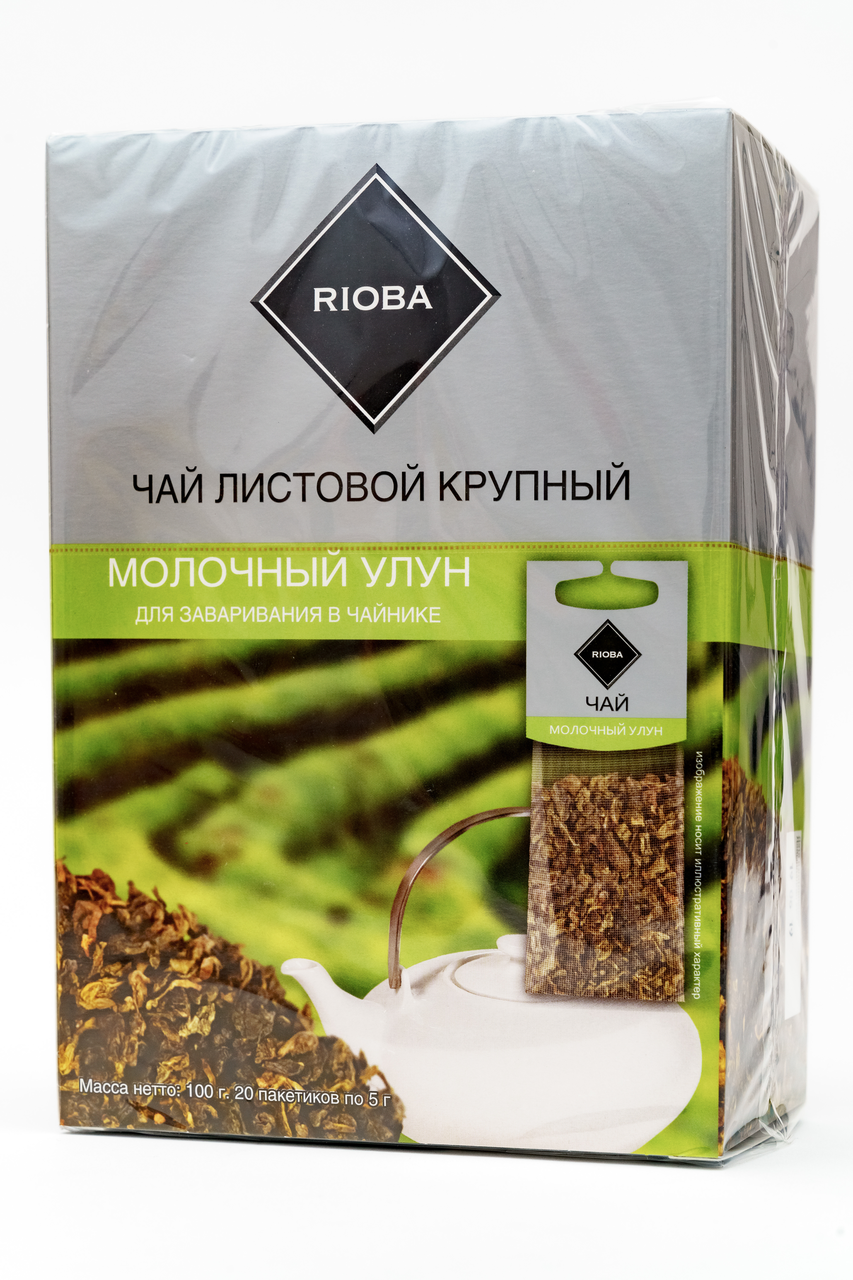 Чай RIOBA Молочный Улун зеленый для заваривания в чайнике, 20х5г