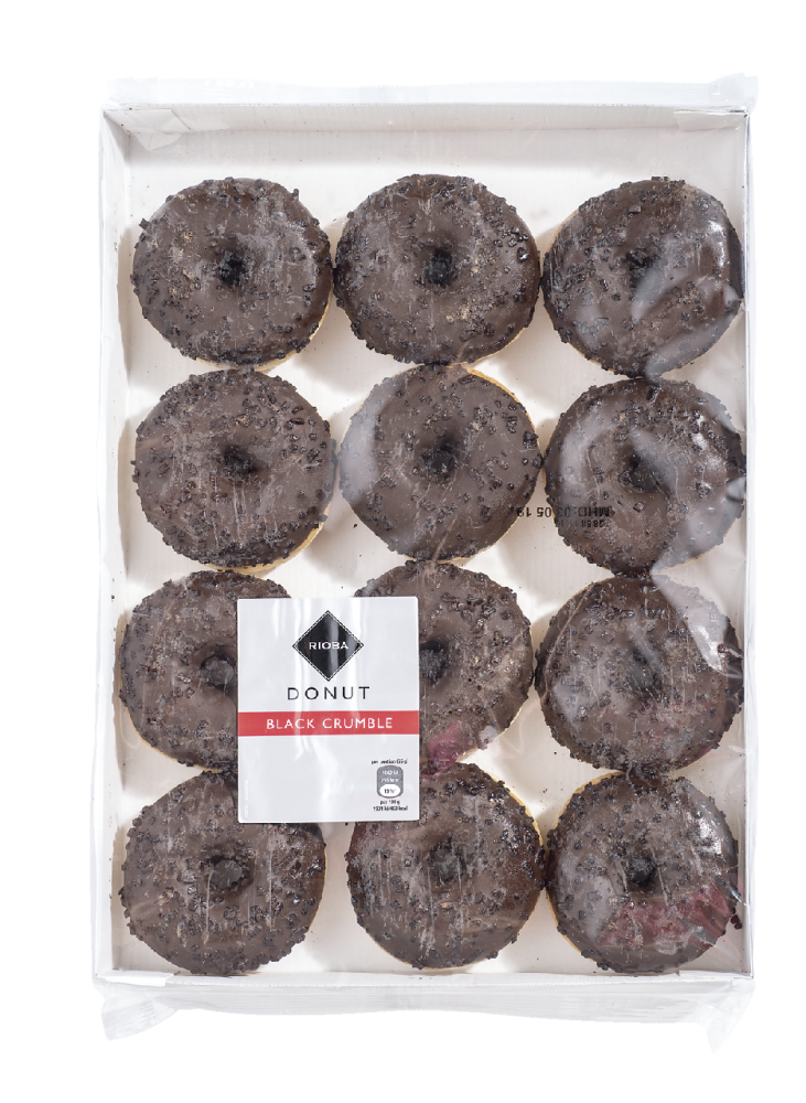 Донат RIOBA темная глазурь, 12х52г