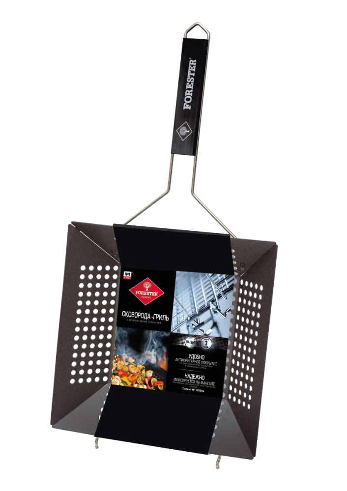 Сковорода-гриль Forester BQ-N14 300x300x65 мм