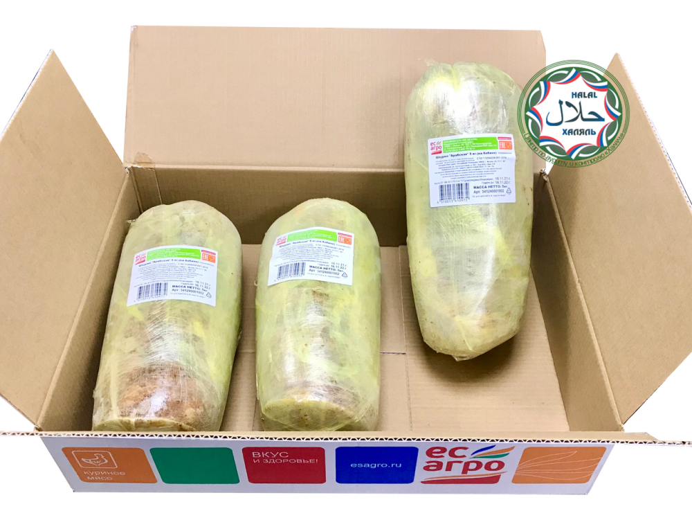 Шаурма Ес агро куриная на бабине халяль замороженная, 5кг