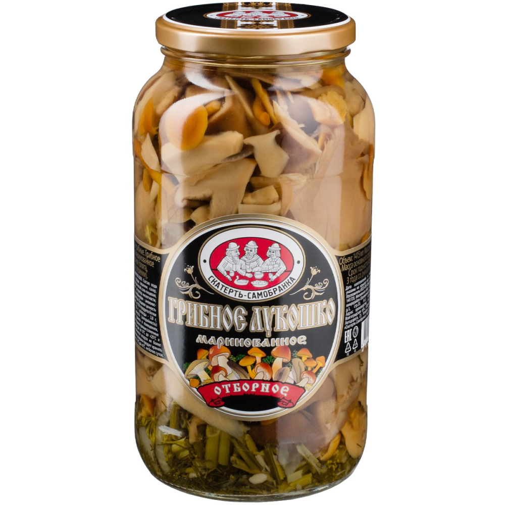 Ассорти из грибов Скатерть-Самобранка Грибное лукошко маринованное 1,415 кг