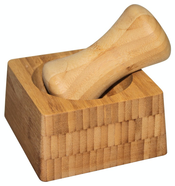 Ступка с толкушкой бамбук