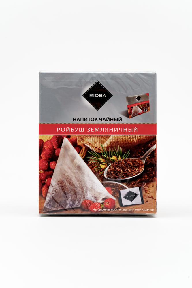Напиток чайный ройбуш RIOBA Земляника, 20*2 г