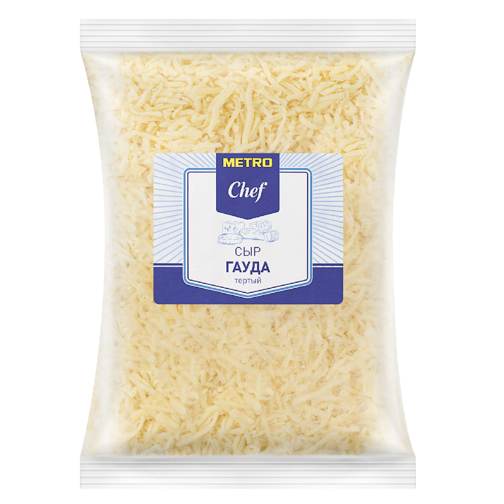 Сыр METRO CHEF Гауда тертый 48%, 500 г