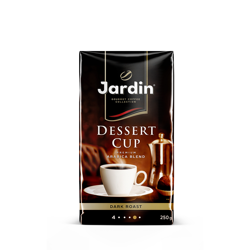 Кофе Jardin Dessert Cup, натуральный жареный в зернах, 250г