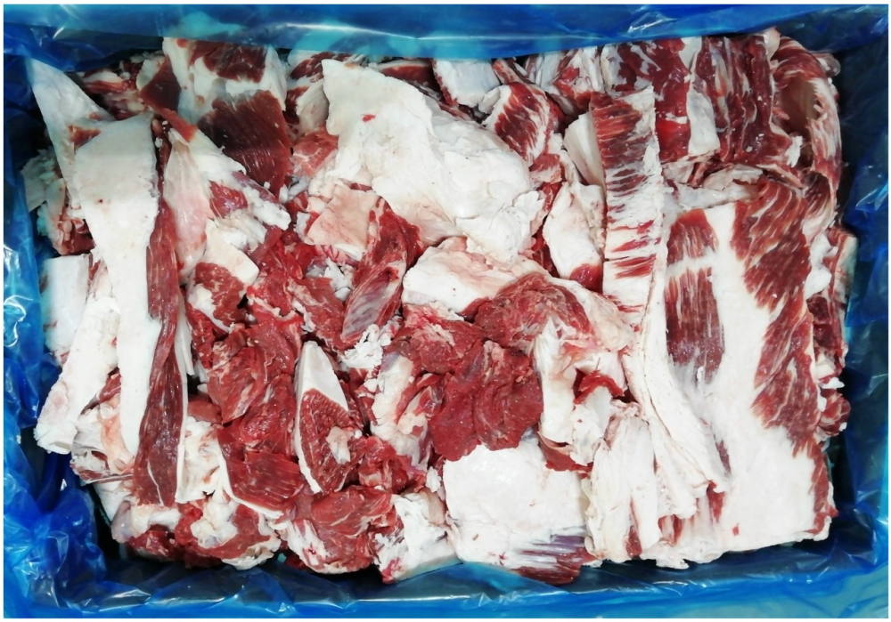 Тримминг Primebeef из мяса мраморной говядины 60% замороженный, ~20кг