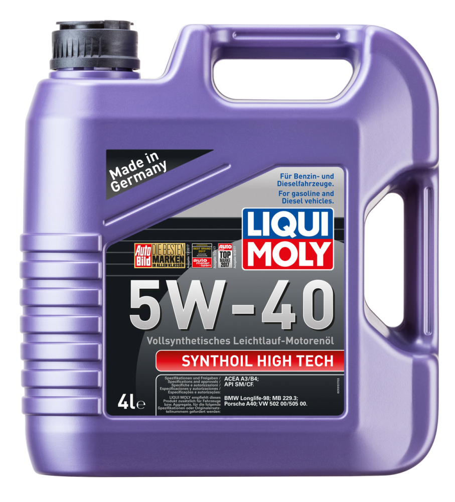 Масло Liqui Moly Synthoil High Tech 5W-40 моторное 4 л