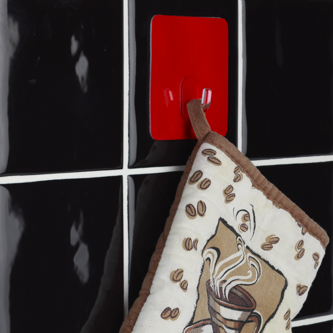 Крючки Сила SH68-S2R-24 на силиконовом креплении красные до 1.5кг, 6.1см