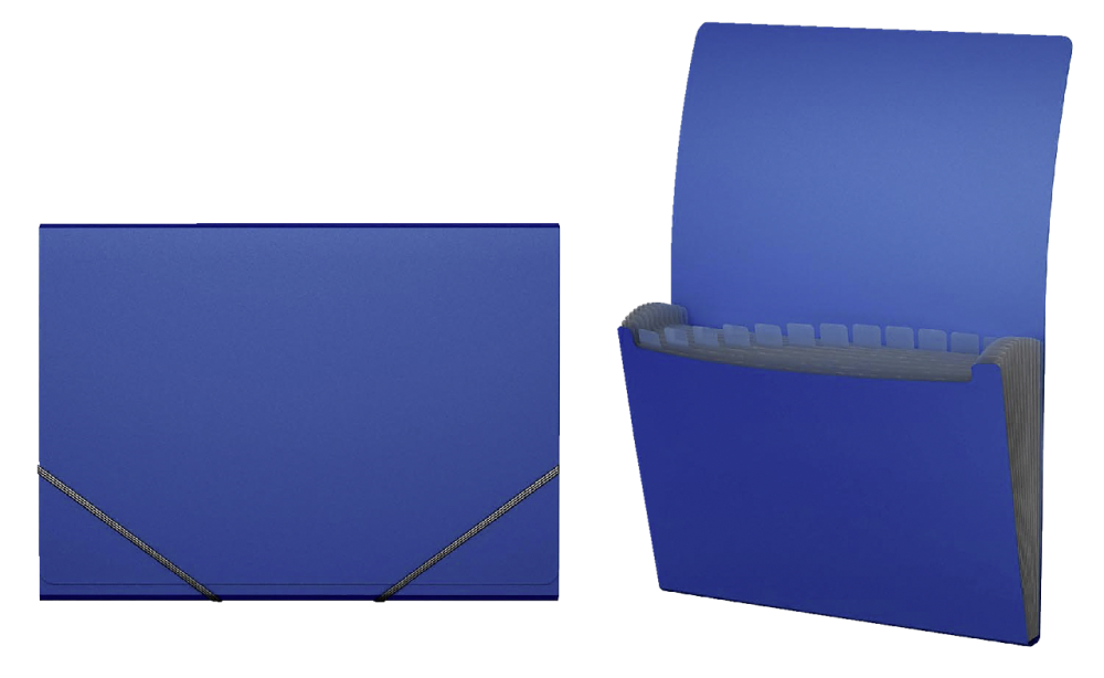 Папка-картотека Erich Krause Matt Classic A4 на резинке пластиковая в ассортименте