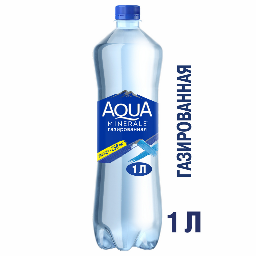 Вода питьевая Aqua Minerale газированная 1 л