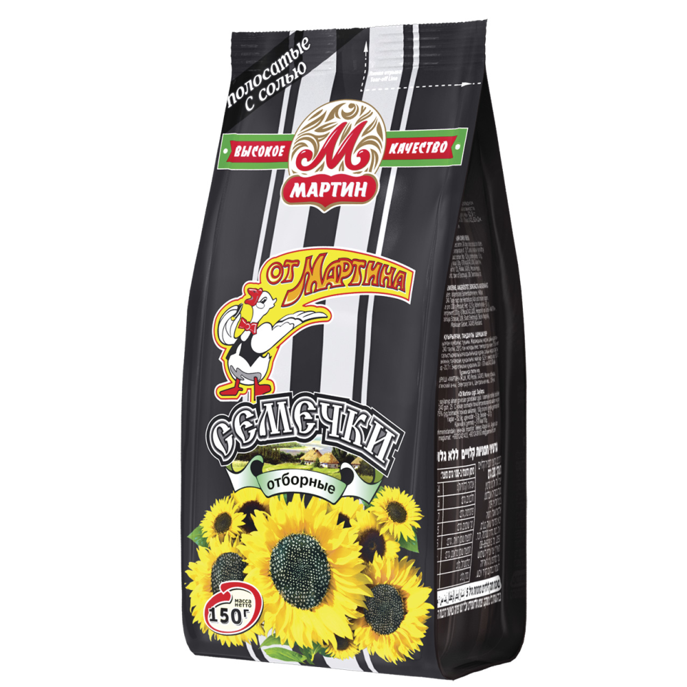 Семечки подсолнечные От Мартина Отборные жареные соленые 150 г