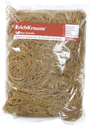 Банковская резинка Erich Krause коричневая 1 кг