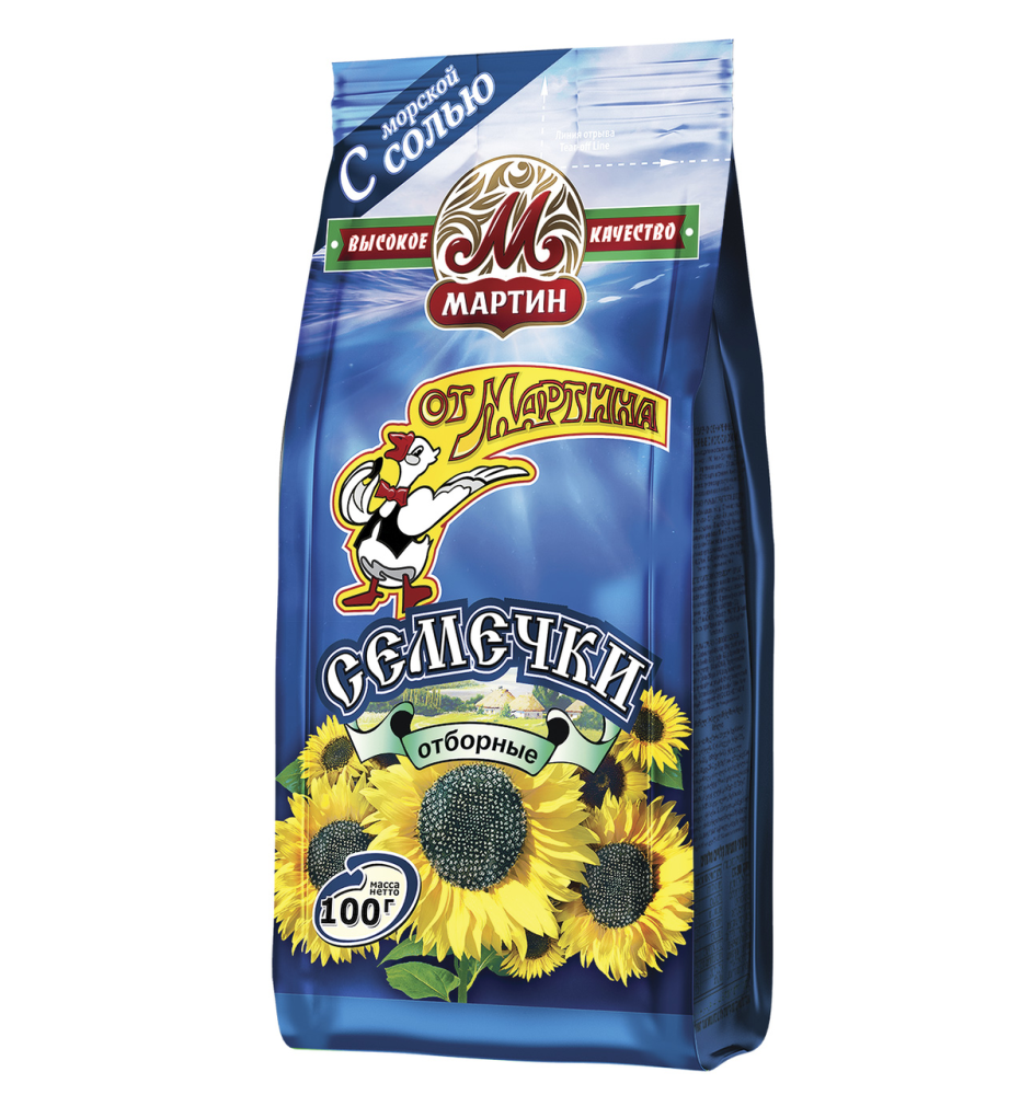 Семечки от Мартина отборные обжаренные с солью, 100г