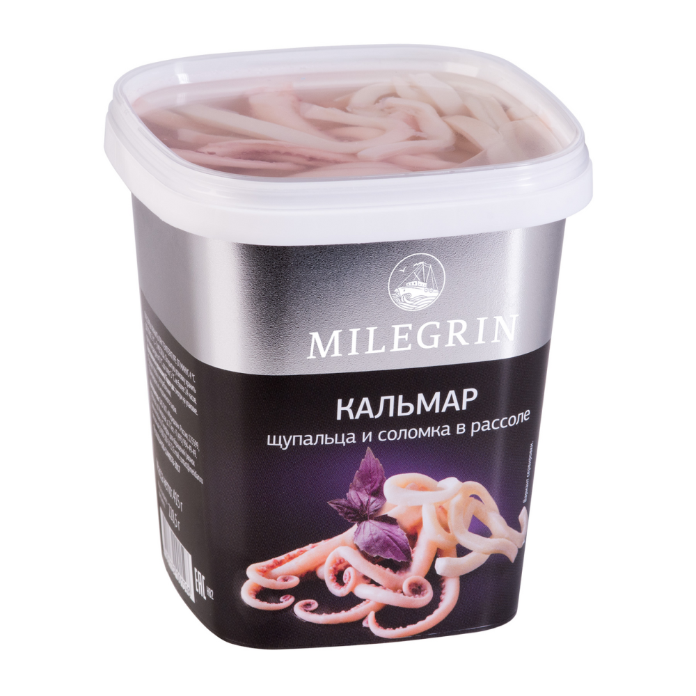 Кальмар Меридиан щупальца и соломка в рассоле милегрин, 415г