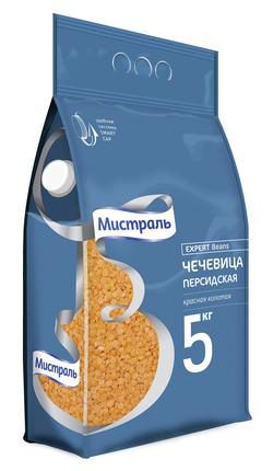 Чечевица Мистраль персидская красная колотая 5 кг
