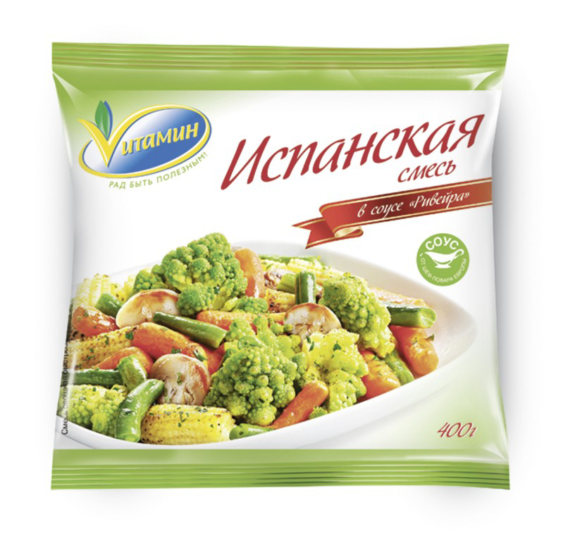 Смесь Мираторг овощная испанская в соусе ривейра свежезамороженная 400г