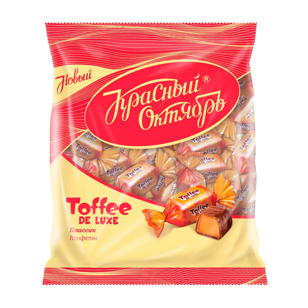 Конфеты Красный Октябрь Toffee de luxe Классик, 250г