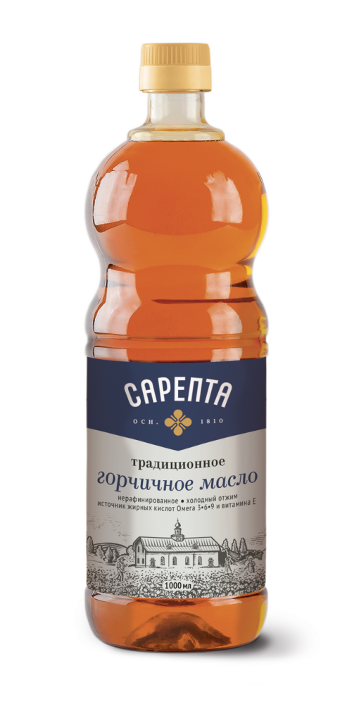 Масло Сарепта горчичное традиционное нерафинированное, 1л
