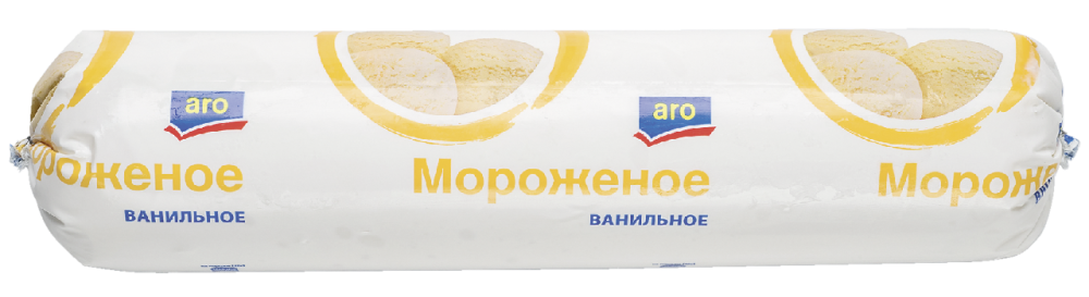 Мороженое Aro с заменителем молочного жира ваниль 1 кг