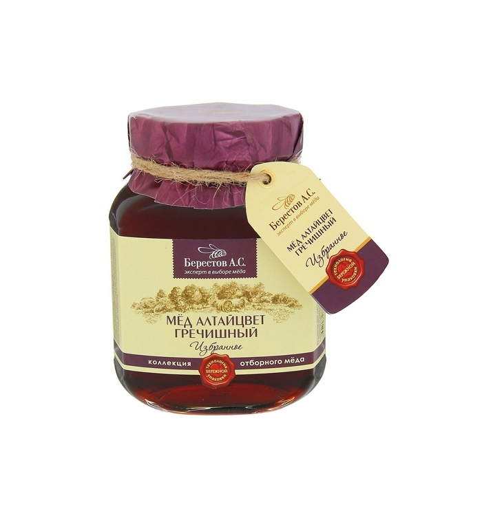 Мед Берестов А.С. Алтай цвет Гречишный 500 г Мед Берестов А.С. Алтай цвет Гречишный 500 г