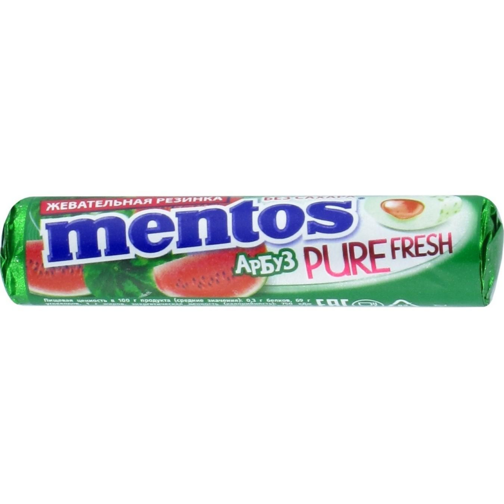 Жевательная резинка Mentos Pure Fresh Арбуз 15,5г