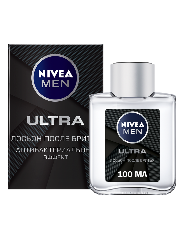 Лосьон после бритья Nivea Men Ultra с антибактериальным эффектом 100 мл