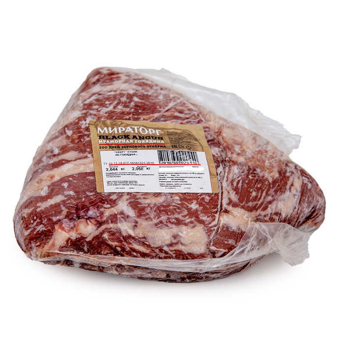 Скерт-стейк из мраморной говядины Мираторг Мачете охлажденный ~1,5 кг
