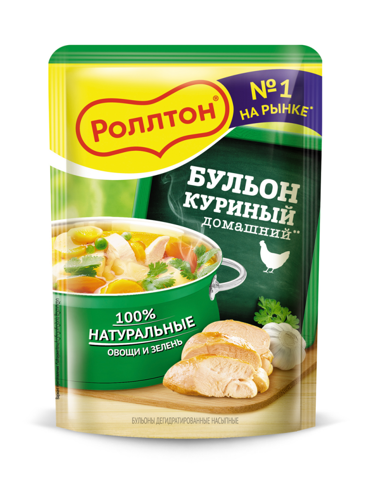 Бульон Роллтон куриный домашний, 90г