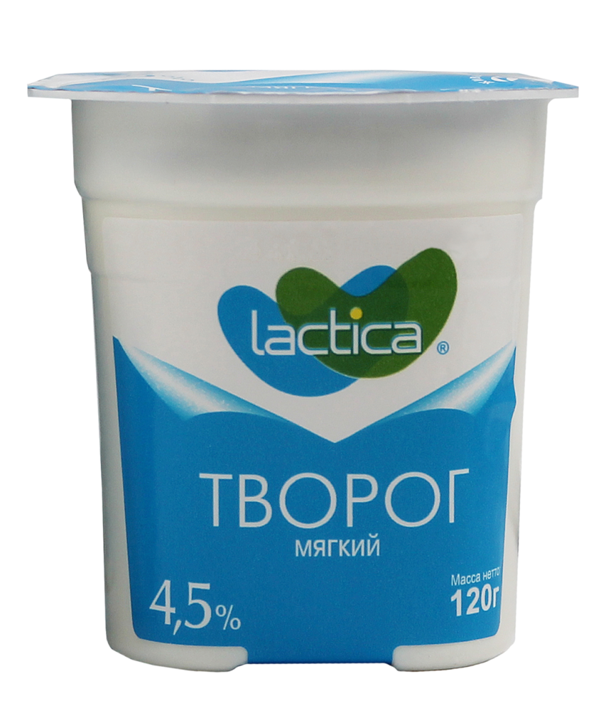 Творог Lactica мягкий 4.5% 120 г