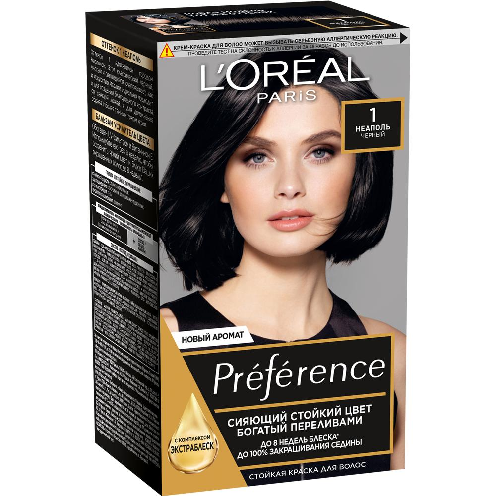 Краска для волос L'Oreal Recital Preference №1 Неаполь черный