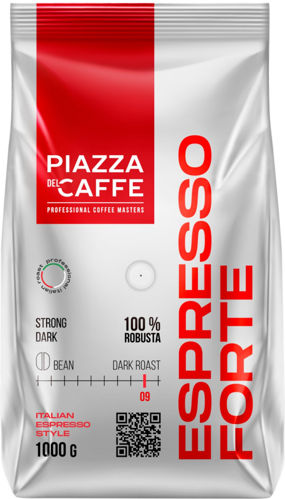 Кофе Piazza del Caffe Espresso Forte в зернах, 1кг