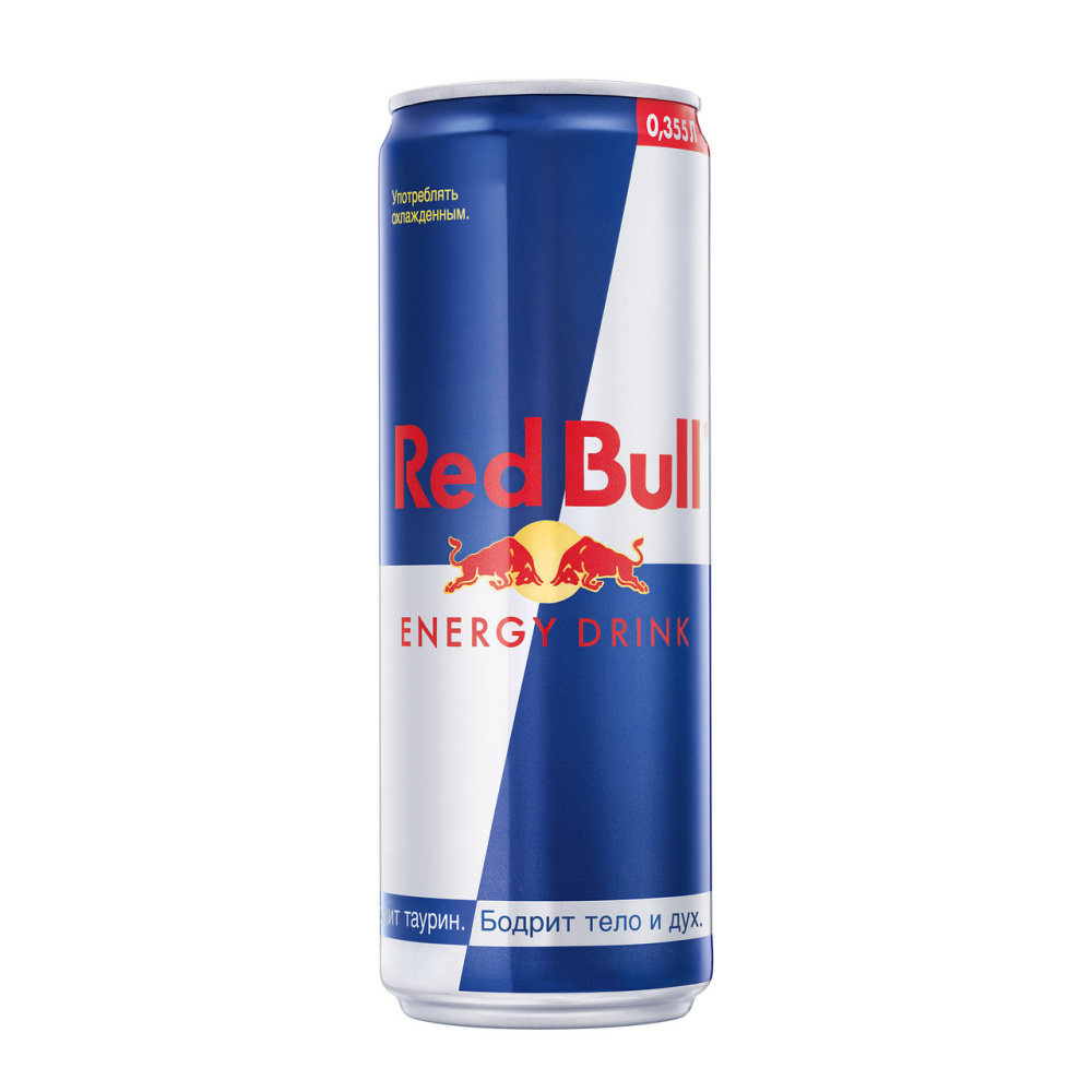 Напиток Red Bull энергетический газированный безалкогольный 0,355л ж/б