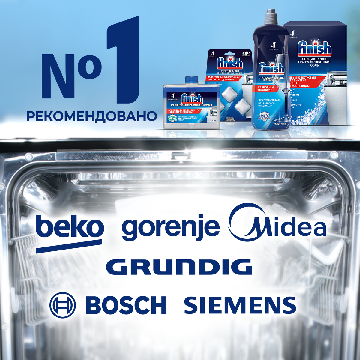 Соль для посудомоечных машин Finish 1.5 кг