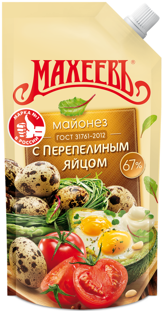 Майонез Махеевъ с перепелиным яйцом 67%, 190г