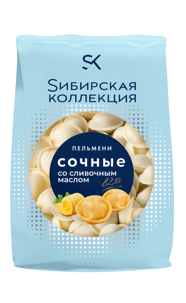 Пельмени Сибирская коллекция Сочные со сливочным маслом, 700г