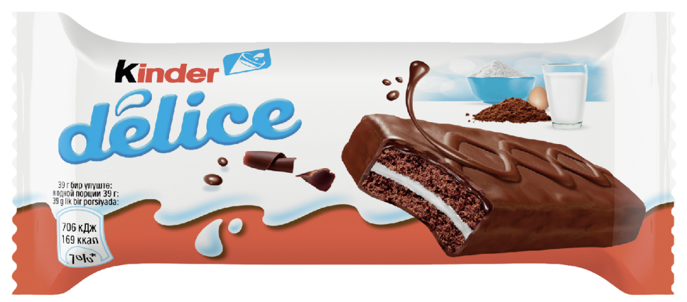 Пирожное Kinder Delice с молочной начинкой 39г