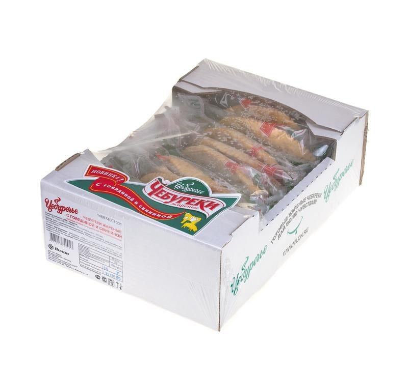 Чебуреки Чебуречье со свининой и говядиной 125г*12 шт