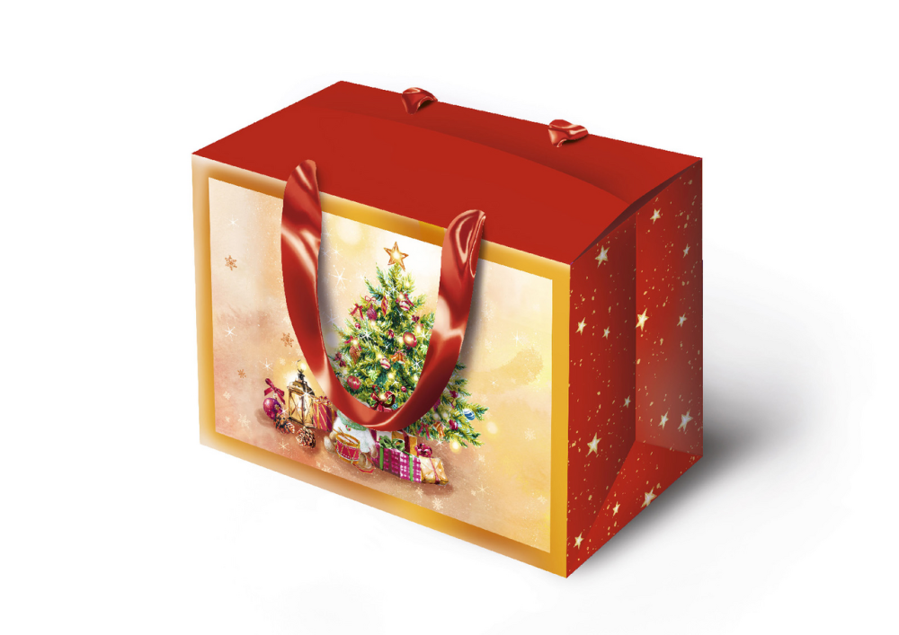 Сумка-коробка Арт и Дизайн Новый Год, 27 x 20см